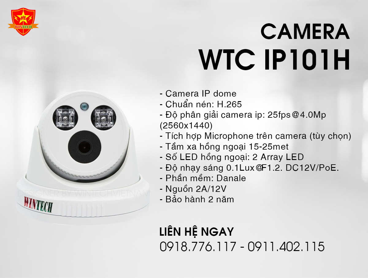 CAMERA WTC IP101H - 4.0MP